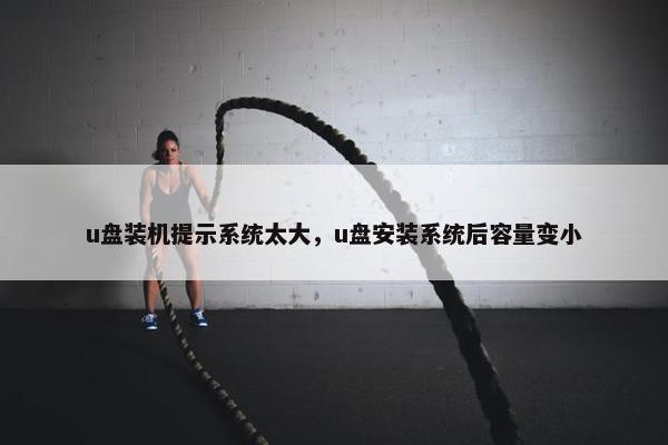 u盘装机提示系统太大，u盘安装系统后容量变小