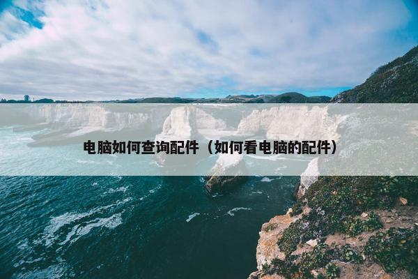 电脑如何查询配件（如何看电脑的配件）