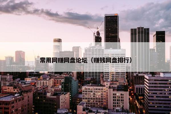 常用网赚网盘论坛（赚钱网盘排行）