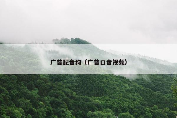 广普配音狗（广普口音视频）