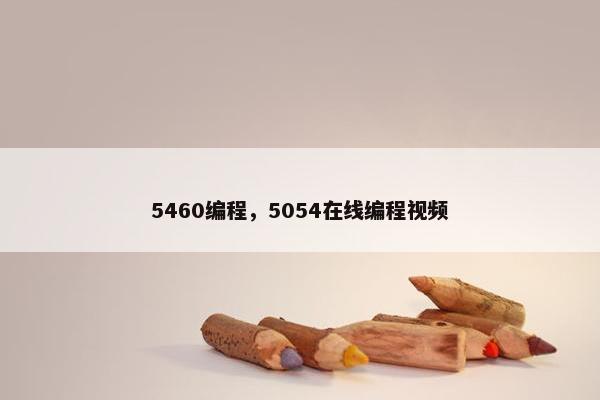 5460编程，5054在线编程视频