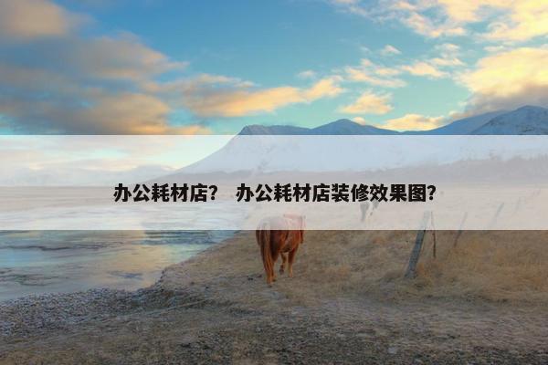 办公耗材店？ 办公耗材店装修效果图？