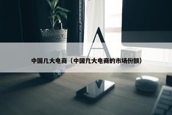 中国几大电商（中国几大电商的市场份额）