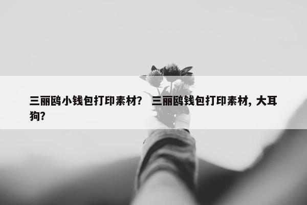 三丽鸥小钱包打印素材？ 三丽鸥钱包打印素材, 大耳狗？