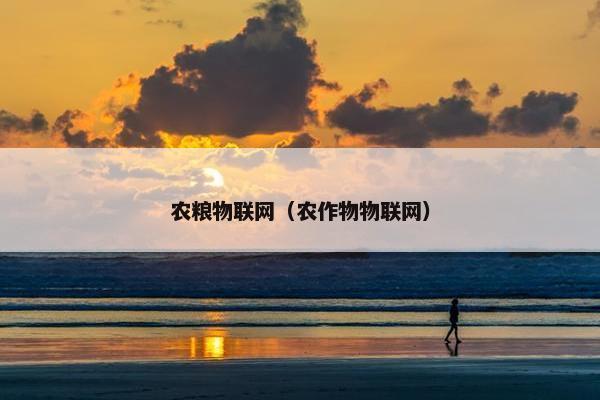 农粮物联网（农作物物联网）