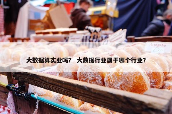 大数据算实业吗？ 大数据行业属于哪个行业？