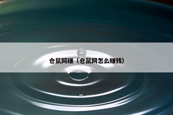 仓鼠网赚（仓鼠网怎么赚钱）