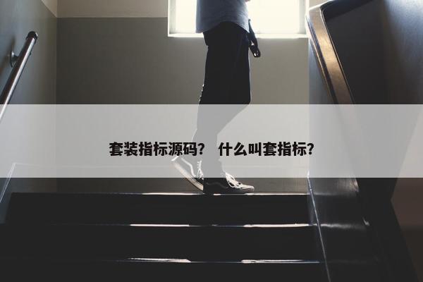 套装指标源码？ 什么叫套指标？