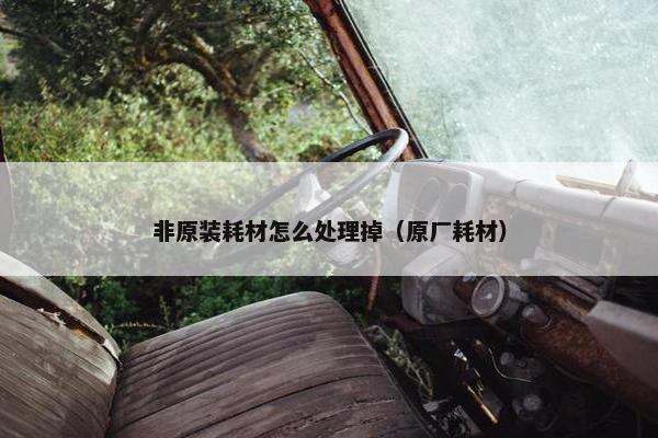 非原装耗材怎么处理掉（原厂耗材）