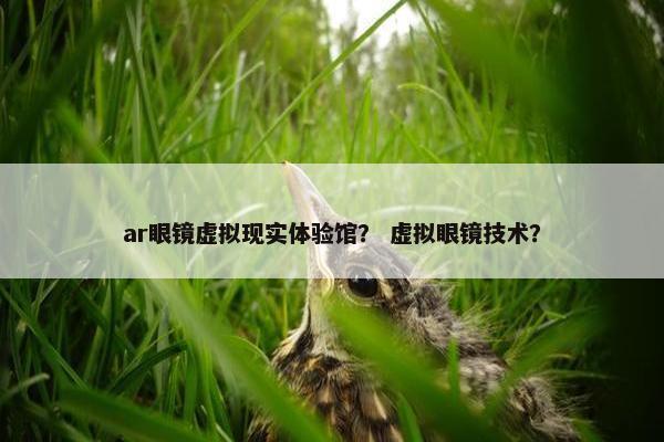 ar眼镜虚拟现实体验馆？ 虚拟眼镜技术？