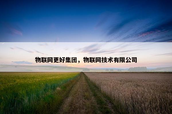 物联网更好集团，物联网技术有限公司