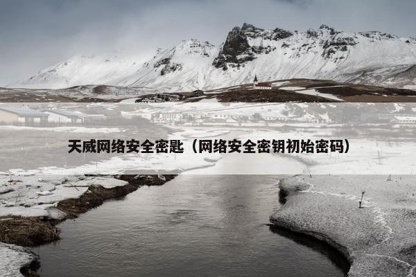 天威网络安全密匙（网络安全密钥初始密码）