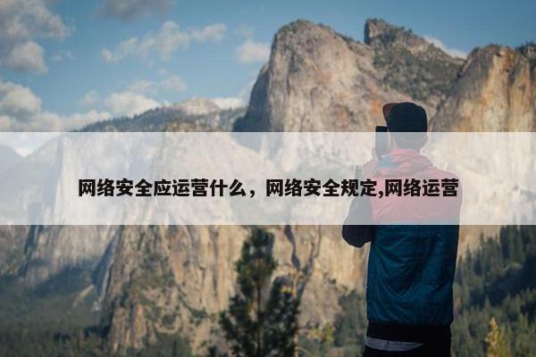 网络安全应运营什么，网络安全规定,网络运营
