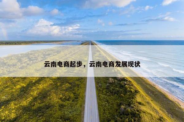 云南电商起步，云南电商发展现状