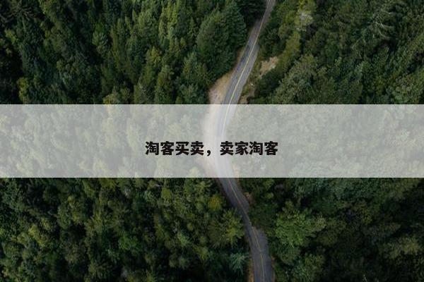 淘客买卖，卖家淘客
