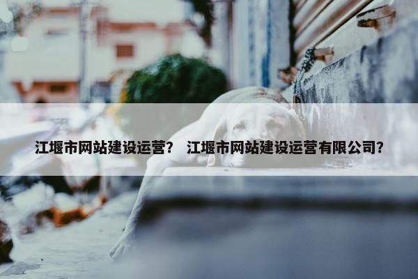 江堰市网站建设运营？ 江堰市网站建设运营有限公司？