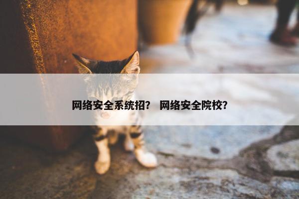 网络安全系统招？ 网络安全院校？