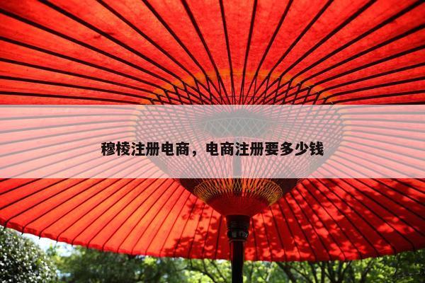 穆棱注册电商，电商注册要多少钱