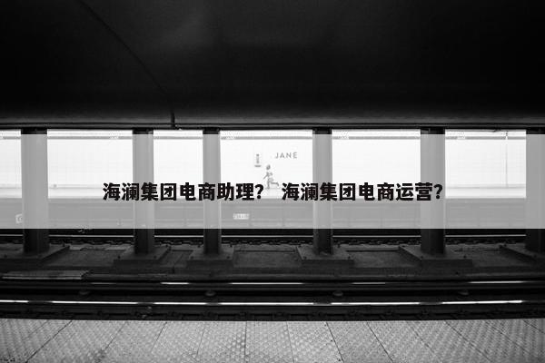 海澜集团电商助理？ 海澜集团电商运营？
