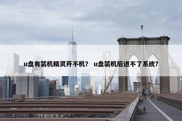 u盘有装机精灵开不机？ u盘装机后进不了系统？