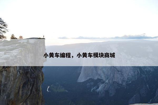 小黄车编程，小黄车模块商城