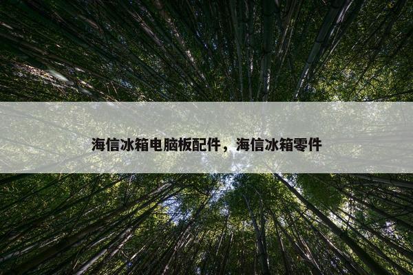 海信冰箱电脑板配件，海信冰箱零件