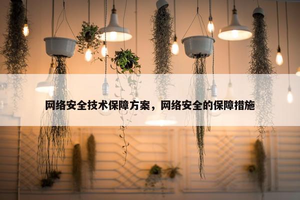 网络安全技术保障方案，网络安全的保障措施