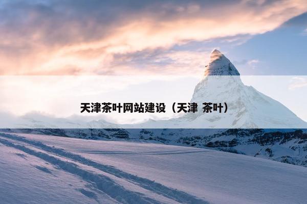 天津茶叶网站建设（天津 茶叶）