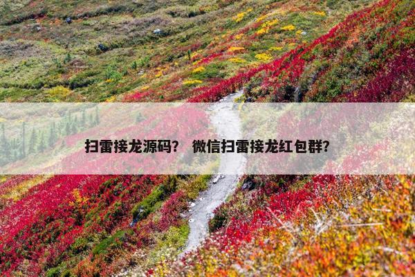 扫雷接龙源码？ 微信扫雷接龙红包群？
