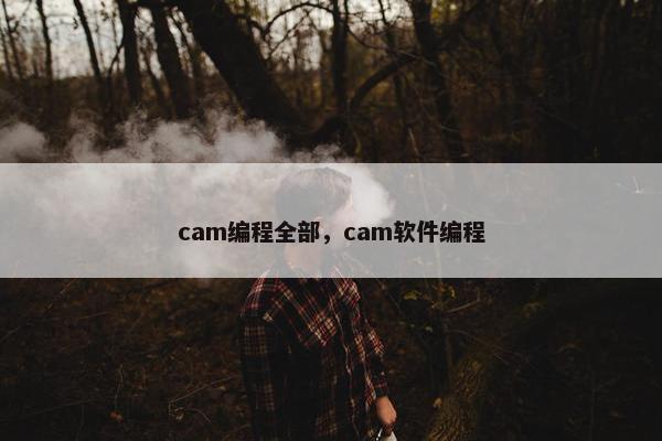 cam编程全部，cam软件编程