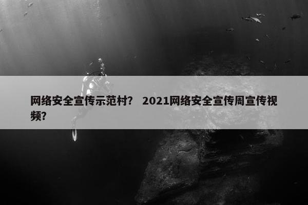 网络安全宣传示范村？ 2021网络安全宣传周宣传视频？