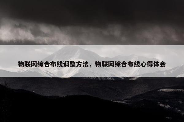 物联网综合布线调整方法，物联网综合布线心得体会