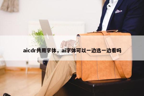 aicdr共用字体，ai字体可以一边选一边看吗