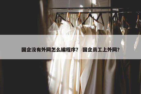 国企没有外网怎么编程序？ 国企员工上外网？