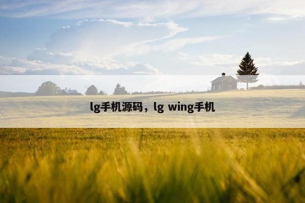 lg手机源码，lg wing手机
