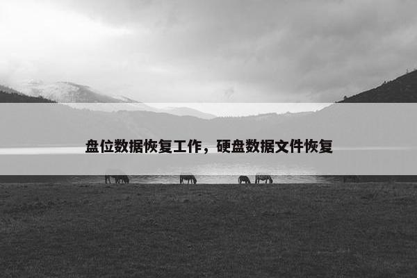 盘位数据恢复工作，硬盘数据文件恢复