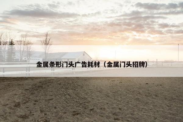金属条形门头广告耗材（金属门头招牌）