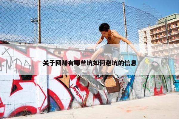 关于网赚有哪些坑如何避坑的信息