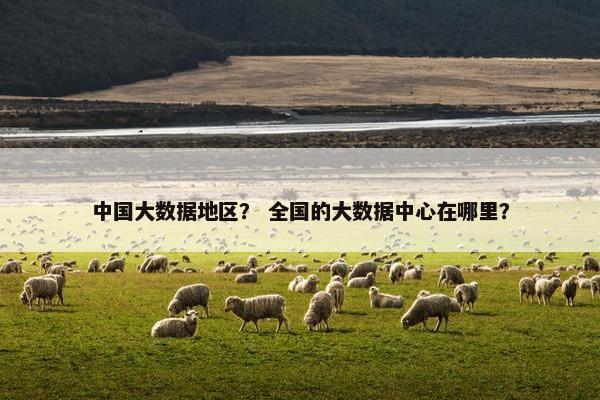 中国大数据地区？ 全国的大数据中心在哪里？