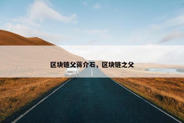 区块链父蒋介石，区块链之父
