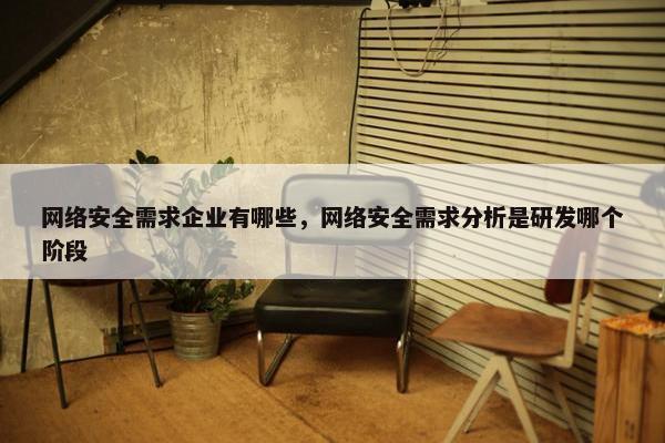 网络安全需求企业有哪些，网络安全需求分析是研发哪个阶段