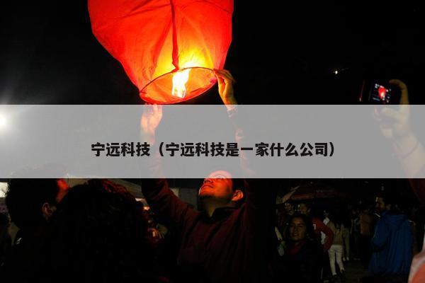 宁远科技（宁远科技是一家什么公司）