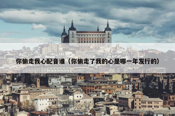 你偷走我心配音谁（你偷走了我的心是哪一年发行的）