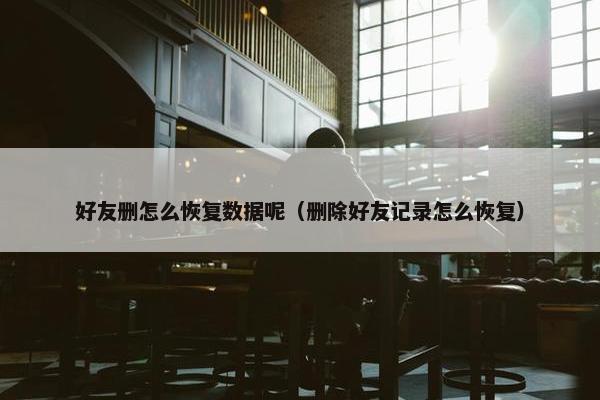 好友删怎么恢复数据呢（删除好友记录怎么恢复）