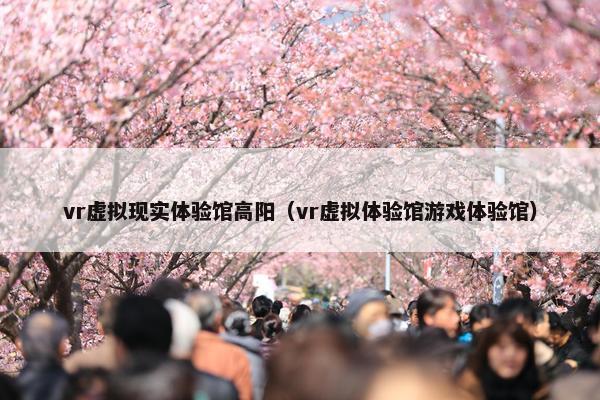 vr虚拟现实体验馆高阳（vr虚拟体验馆游戏体验馆）