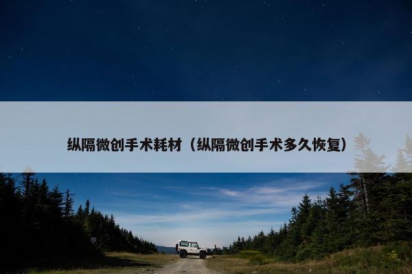 纵隔微创手术耗材（纵隔微创手术多久恢复）