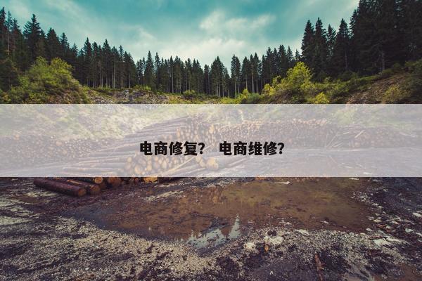 电商修复？ 电商维修？