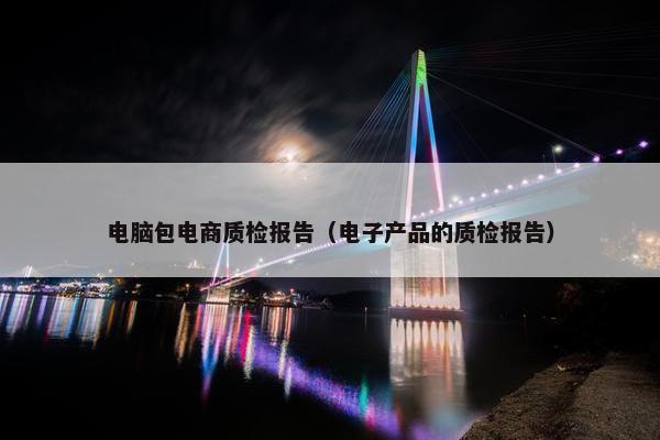电脑包电商质检报告（电子产品的质检报告）
