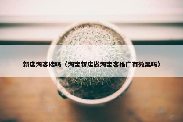 新店淘客接吗（淘宝新店做淘宝客推广有效果吗）
