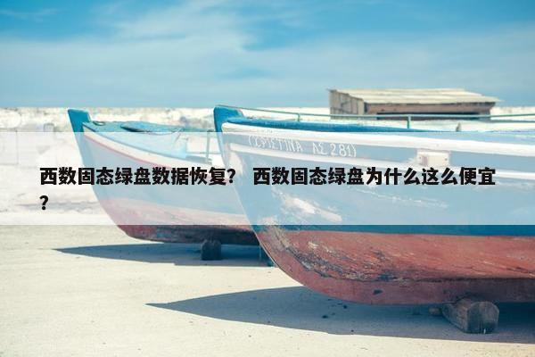 西数固态绿盘数据恢复？ 西数固态绿盘为什么这么便宜？